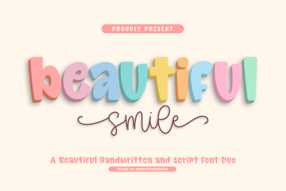 Beautiful Smile: A Playful Display Font for Crafters