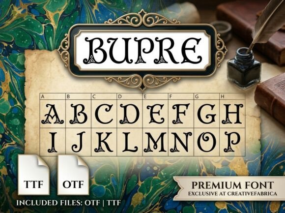 Bupre: A Mythic Display Font for Bold Web Design