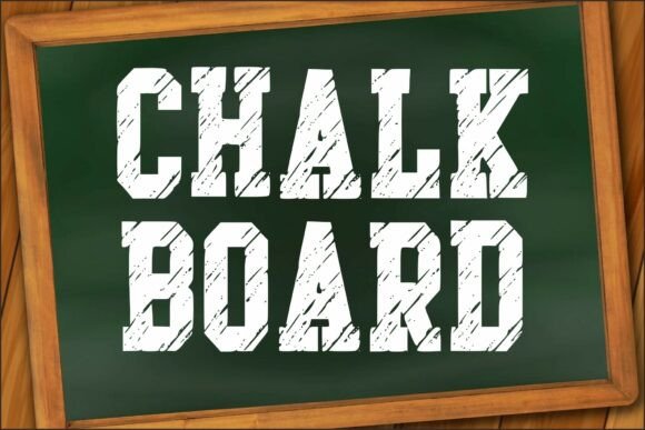 Chalk Board: A Rugged Display Font for Editorial Design