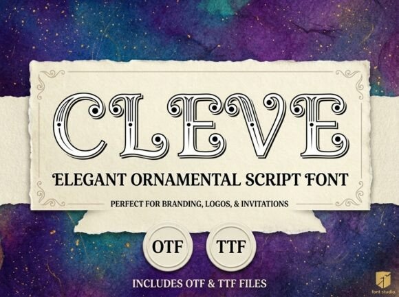 Cleve: A Vintage Display Font for Modern Campaigns