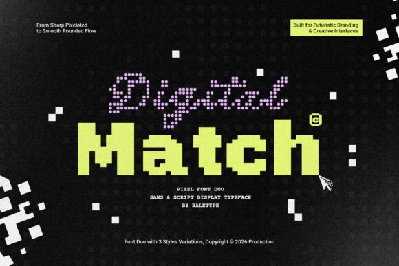 Digital Match: A Modern Font for Your Brand