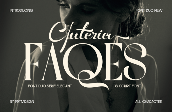 Faqes Yuteria Duo: A Refined Serif and Script Font Pair