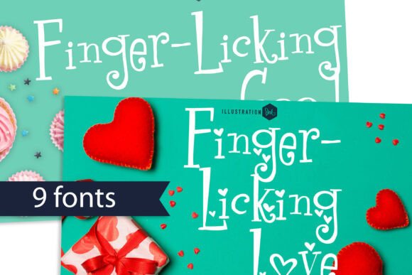 Finger Licking: A Whimsical Serif Font for Editorial Design