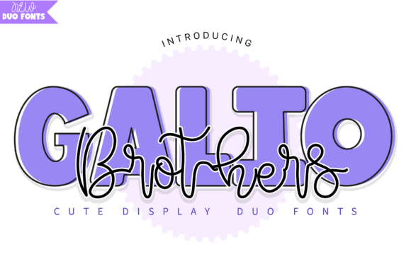 Galio Brothers Duo: A Friendly Display Font Review