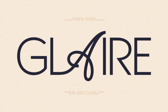 Glaire: A Versatile Display Font for Editorial Design