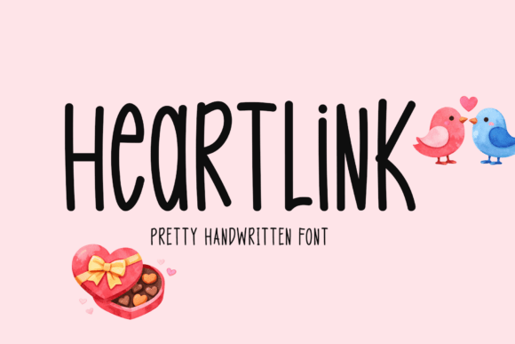 Heartlink: A Handwritten Display Font for Editorial Design