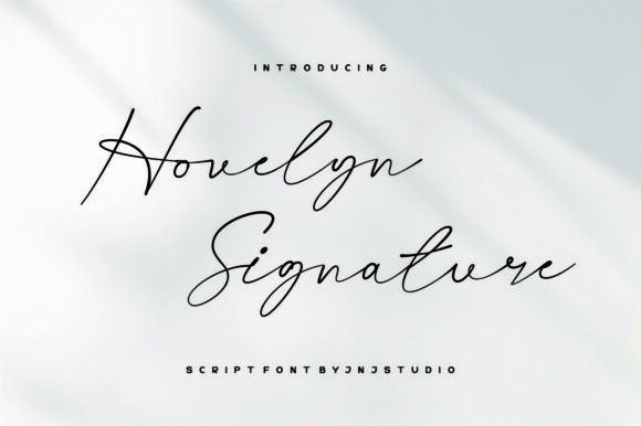 Hovelyn Signature: A Refined Script Font for Makers