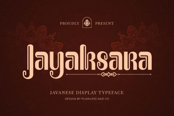 Jayaksara: A Premium Display Font for Brand Identity