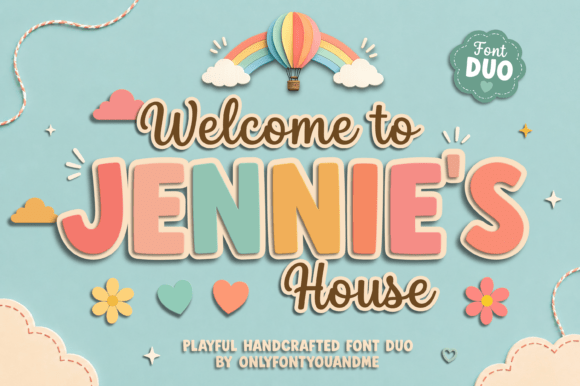 Jennies House: A Cozy Display Font for Makers