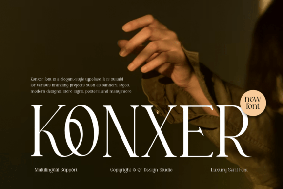 Konxer: A Luxury Serif Font for Bold Branding