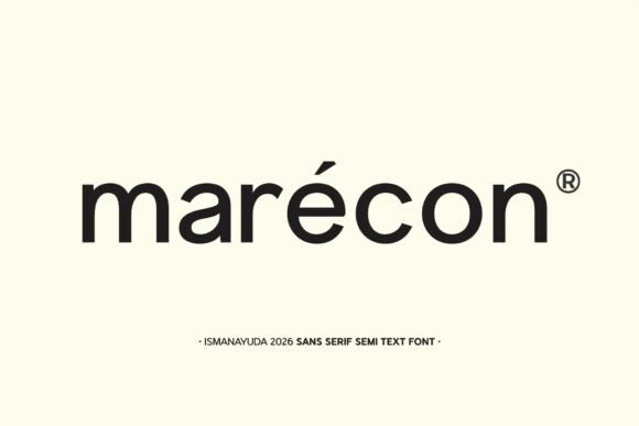 Marecon: The Modern Sans Serif Typeface for Marketers