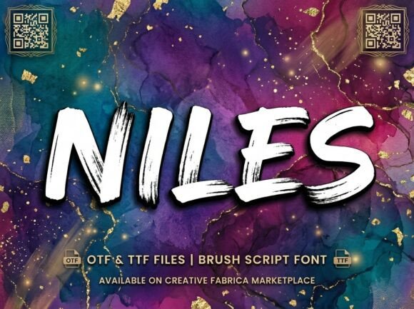 Niles: A Bold Brush Script Font for High-Impact Branding