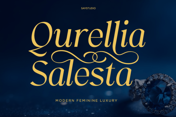 Qurellia Salesta: A Modern Serif Font for Editorial Elegance