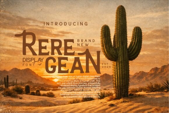 Reregean: A Retro-Inspired Typeface for Web Design