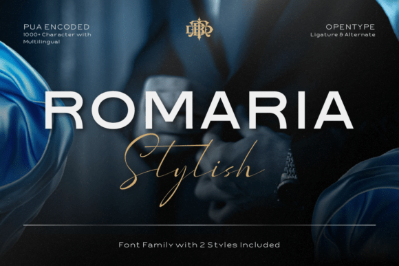 Romaria Stylish: A Modern Display Font for Your Brand