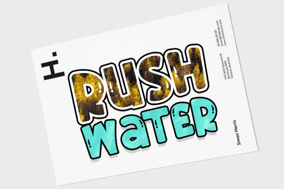Rush Water: A Premium Display Font for Brand Identity