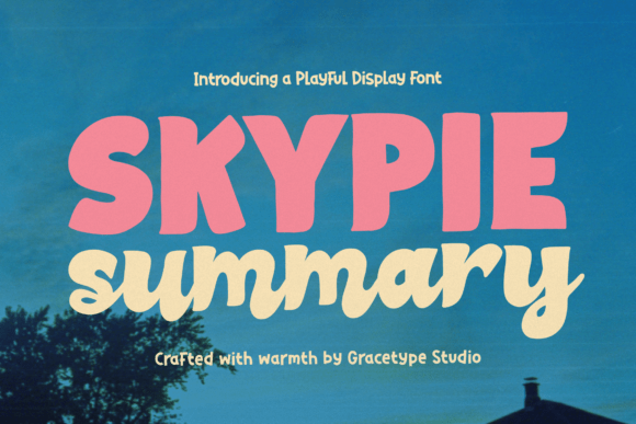 Skypie Summary: A Bold Display Typeface for Branding