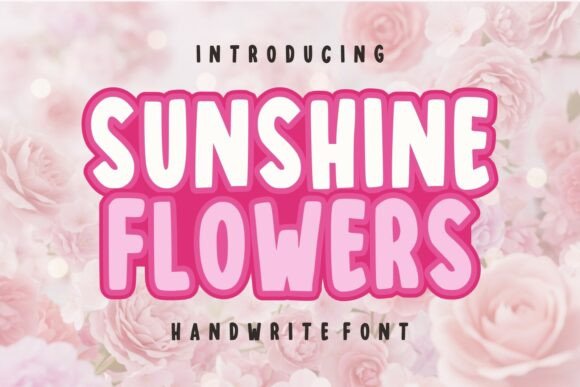 Sunshine Flowers: A Bold Display Font for Brand Joy