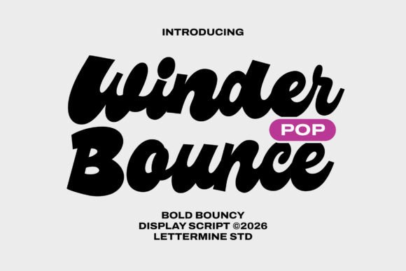 Winder Pop Bounce: A Bold Display Font for Marketers