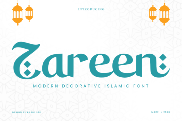 Zareen: A Spiritual Display Font for Modern Web Design
